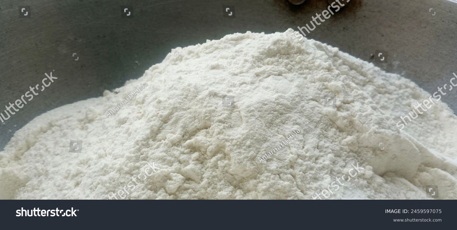 stock-photo-maida-flour-it-is-a-super-refined-wheat-flour-used-in-indian-cuisine-to-make-pastries-and-other-2459597075 Moida - Image 1