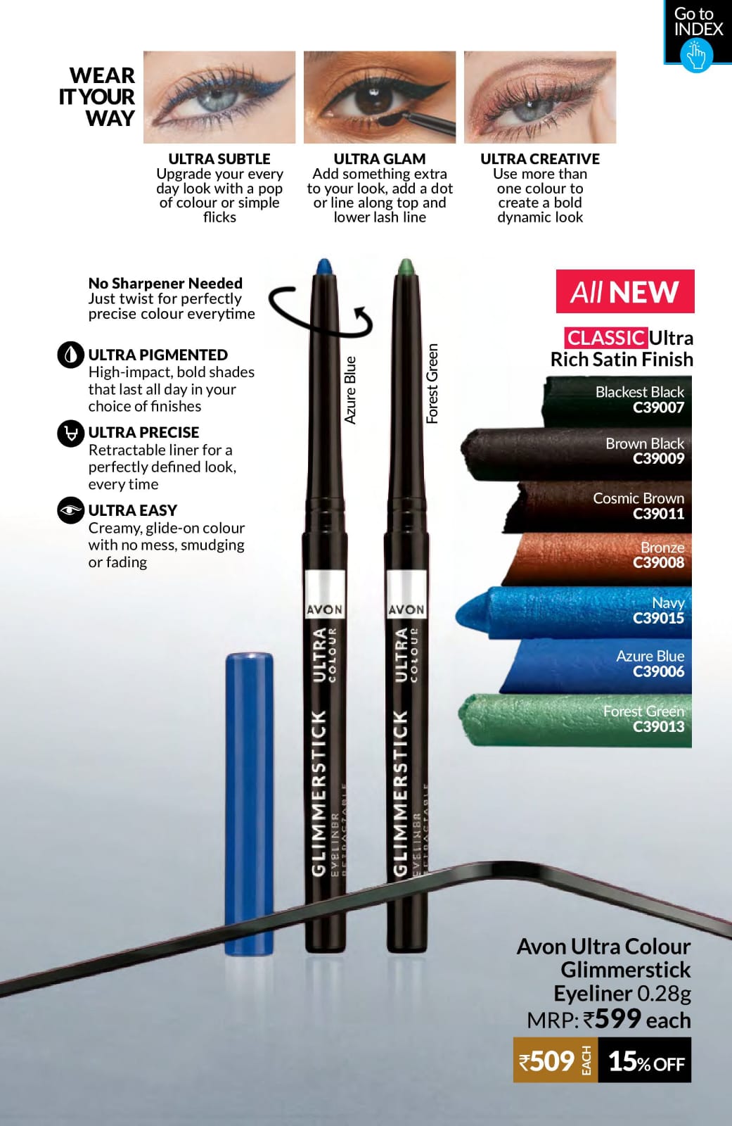 Avon Ultra Kajal Avon ultra Color Glimmerstick Kajal - Image 1