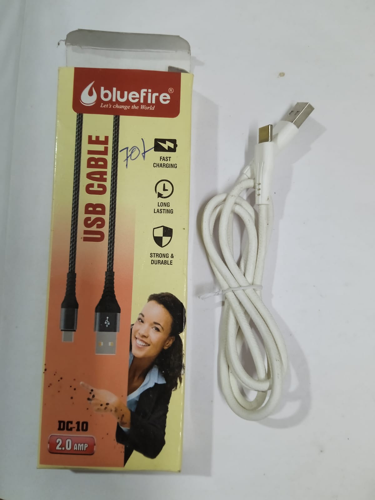 Blue Fire Usb Cable Data Cable Type C - Image 1