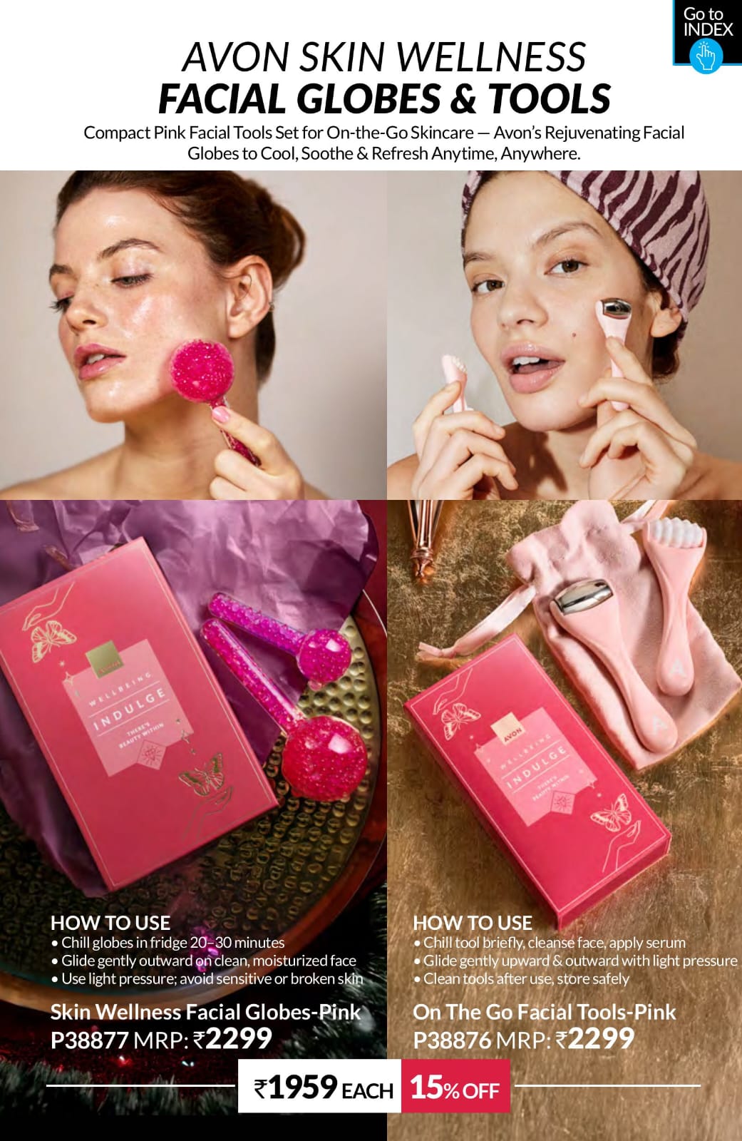 SWFG Skin wellness Facial Globes-Pink - Image 1
