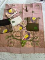 Original Resam Silk Linen Jamdani  Saree - Image 4