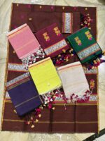 Original joyshri lilen with maslite Saree