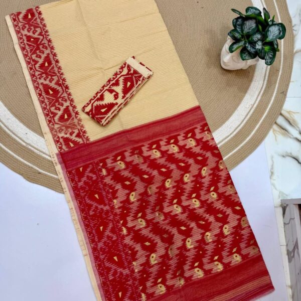 New Dhakai Jamdani Allover Work Saree