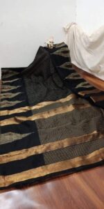 Katha Desing Temple Handloom Saree
