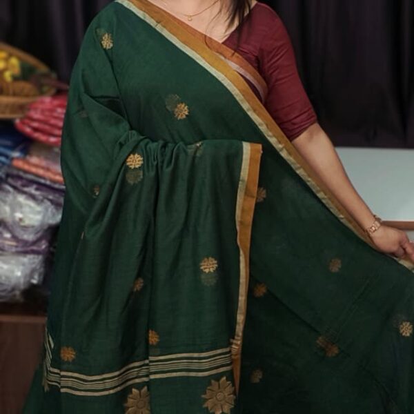 New cotton by cotton Saree
