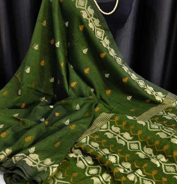 new cotton by cotton Saree
