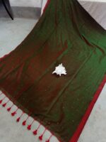 Pure Khadi Sequence  saree - Image 3