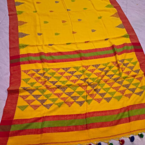 Khadi Linen Saree