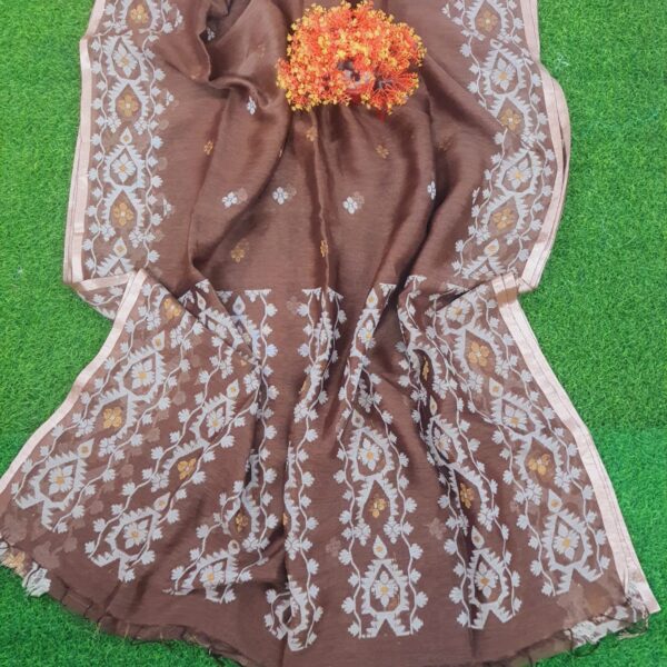 Silk linen Saree