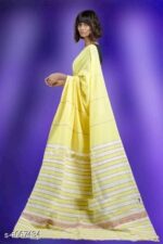 EXCLUSIVE PRIMIUM  QUYALITY KHESH KHADI COTTON SAREE - Image 9