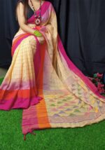 EXCLUSIVE PRIMIUM QUALITY KACHVANGA KHADI COTTON  SAREE - Image 3