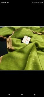 EXCLUSIVE PRIMIUM QUALITY PURE RESHOM SIKUAENS SAREE - Image 4