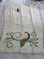Original Resam Silk Linen Jamdani Saree - Image 8
