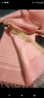 EXCLUSIVE PRIMIUM QUALITY PURE RESHOM SIKUAENS SAREE - Image 10