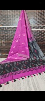 Primium Quality Linen Ikkat Design Saree - Image 13