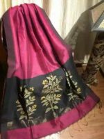 Silk lilen handloom saree - Image 18