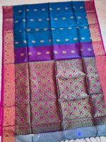 Pure Handwork Muslin Saree - Image 14