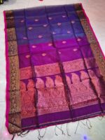 Pure Handwork Muslin Saree - Image 12