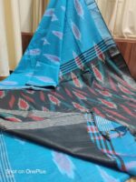 Primium Quality Linen Ikkat Design Saree - Image 16