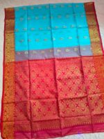 Pure Handwork Muslin Saree - Image 16