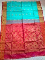 Pure Handwork Muslin Saree - Image 15