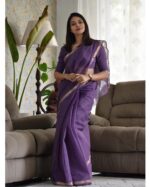 Moslin Tasar Silk Saree - Image 20