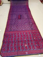 Hand Ari & Original Mirror Work On Semi Hard Dhakai Jamdani Saree - Image 18