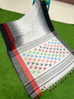 EXCLUSIVE PRIMIUM QUALITY KACHVANGA KHADI COTTON  SAREE - Image 8