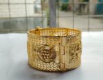 Gold-Plated Open-Work Statement Bangle 390 (Chur) - Image 2