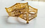 Gold-Plated Intricate Filigree Hinged Bangles  250 (Chur)