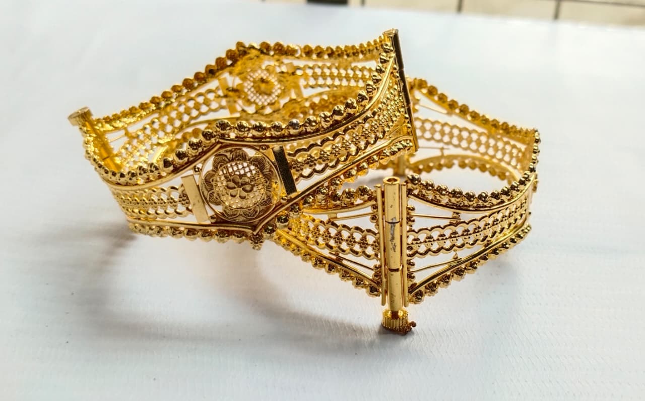 WhatsApp Image 2026-10-08 at 3.53.44 PM Gold-Plated Intricate Filigree Hinged Bangles 250 (Chur) - Image 1