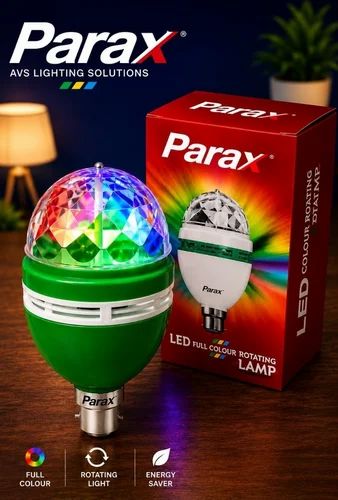 Parax LED Full Colour Rotation Lamp (Disco Bulb)