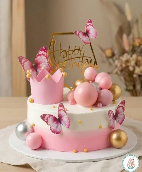 Two Colour Birthday Cake 1 pound
