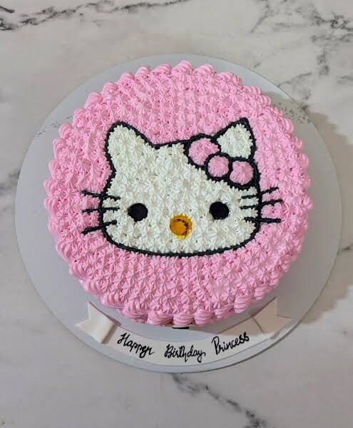 Hello Kitty Face Birthday cake 1 pound