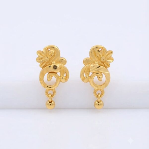 Floral Top Jhumko Earring (kaner) 70